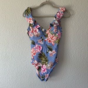 Floral Ruffle One-Piece Swimsuit